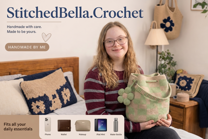 Handmade Crochet Flower Bags